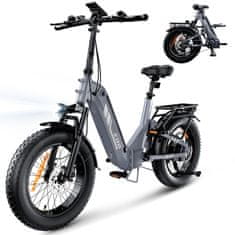 ISCOOTER iScooter EB8 zložljivo električno kolo 20", fat tire 4.0, 48 V 15 Ah, 250 W, do 145 km, hidravlične zavore