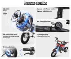 ISCOOTER iScooter A12 otroški električni motor 12", 350 W, 36 V 4,5 Ah, do 25 km/h, dvojno vzmetenje
