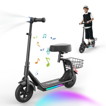 ISCOOTER iScooter iK7 otroški električni skiro 2v1, sedež in košara, 250 W, 8,5", do 20 km/h, do 15 km