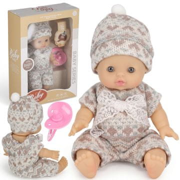 Mega Creative Majhna punčka DOJENČEK z dodatki, dojenček V OBLAČILU s cucljem 20 cm 3+