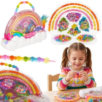 Mega Creative Kreativni set kroglic za nizanje, DIY nakit za otroke, zapestnice, ogrlice 3+