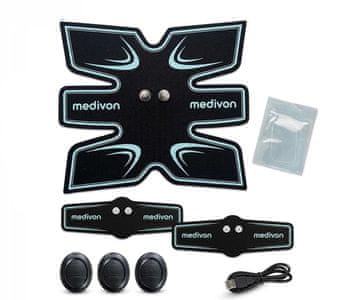Medivon Medivon Body Pulse Go mišični elektrostimulator, 3 elektrode,EMS / TENS, nastavljiva frekvenca / intenzivnost
