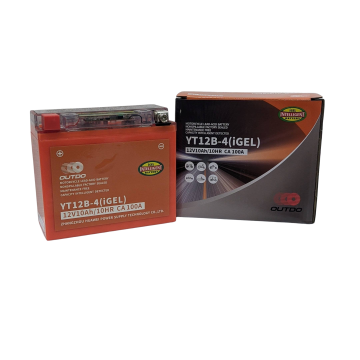 Outdo YG12B-4 akumulator za motor YT12B-BS • 12V 10Ah • DXŠXV: 150x69x130 • CCA 125 A