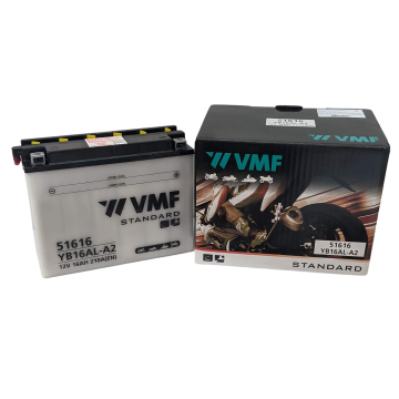 VMF CB16AL-A2 akumulator za motor YB16AL-A2 • 12V 16Ah • DXŠXV: 205x70x162 • CCA 190 A