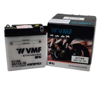 VMF Powersport 6N11A-1B akumulator za motor 6N11A-1B • 12V 11Ah • DXŠXV: 121x60x131 • CCA 130 A