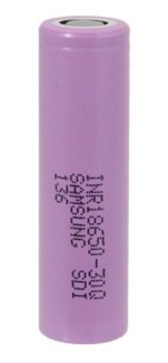 Samsung Li-Ion polnilna baterija 18650 • 3,7V 3000mAh • max 15A • za industrijsko uporabo | brez zaščite