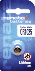 Renata CR1025 litijeva gumb baterija CR1025 • 3 V | Lithium
