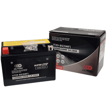 Outdo UTX9-BS akumulator za motor YTX9-BS • 12V 9Ah • DXŠXV: 150x86x105 • CCA 145 A