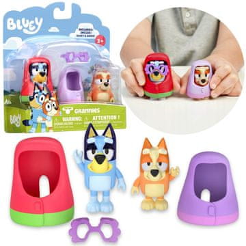 sarcia.eu Bluey KOMPLET FIGURIC Babice z dodatki, GRANNIES, figurice za otroke - 2 KOSI 3+