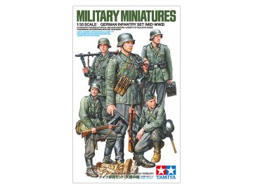 Tamiya maketa-miniatura Nemški pehotni komplet (sredina 2. svetovne vojne) • maketa-miniatura 1:35 figure • Level 3