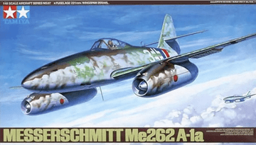 Tamiya maketa-miniatura Messerschmitt Me 262 A-1a • maketa-miniatura 1:48 starodobna letala • Level 4
