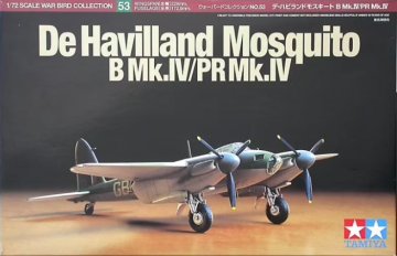 Tamiya maketa-miniatura De Havilland Mosquito B Mk.IV-PR Mk.IV • maketa-miniatura 1:72 starodobna letala • Level 3
