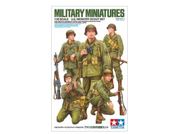 Tamiya maketa-miniatura Skavtski komplet ameriške pehote • maketa-miniatura 1:35 figure • Level 2