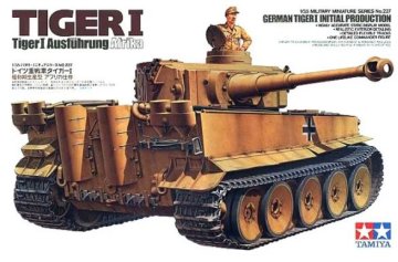 Tamiya maketa-miniatura Nemški Tiger I Prvotna proizvodna različica Afrika • maketa-miniatura 1:35 tanki in oklepniki • Level 4