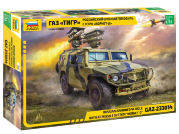 Zvezda maketa-miniatura Tiger z ATGM Kornet • maketa-miniatura 1:35 vojaška vozila • Level 3