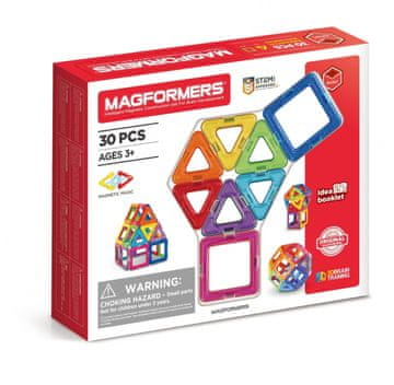 slomart Magnetne kocke, osnovni set, 30 elementov