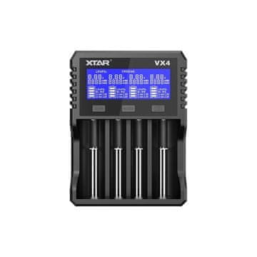 slomart XTAR VX4 polnilnik za Li-ion, Ni-MH, Li-FePO4 baterije