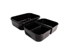 GymBeam Torba za hrano FIT Prep Black s 3 posodami