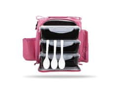 GymBeam Torba za hrano FIT Prep Pink s 3 posodami