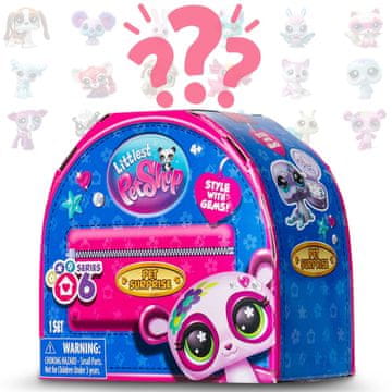 HASBRO Littlest Pet Shop - Živalska figurica PRESENEČENJE Serija 6, PREMIČNE zbirateljske figurice 4+