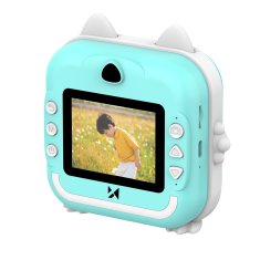 WOZINSKY Mini termični tiskalnik WDT-02 s kamero za otroke – modra
