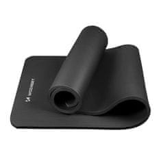 WOZINSKY Gimnastična podlaga za vadbo fitnesa in joge, debela 183 x 61 x 1,5 cm – črna
