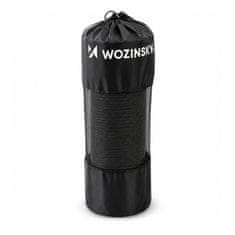 WOZINSKY Gimnastična podlaga za vadbo fitnesa in joge, debela 183 x 61 x 1,5 cm – črna