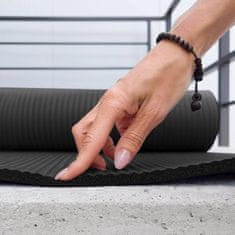 WOZINSKY Gimnastična podlaga za vadbo fitnesa in joge, debela 183 x 61 x 1,5 cm – črna