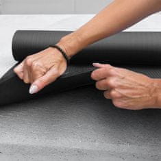 WOZINSKY Gimnastična podlaga za vadbo fitnesa in joge, debela 183 x 61 x 1,5 cm – črna