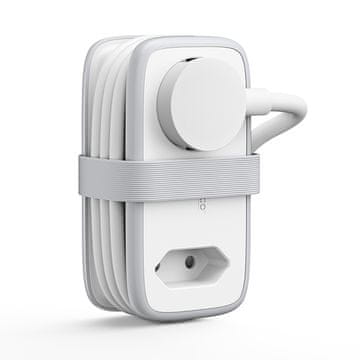 Orico 5-v-1 napajalna letev AC USB-A USB-C 15,5 W – bela