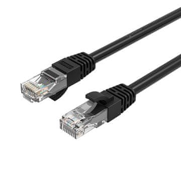 Orico Ethernetni omrežni kabel CAT6 1000 Mbps RJ45 za internet in LAN, okrogel, 10 m – črn
