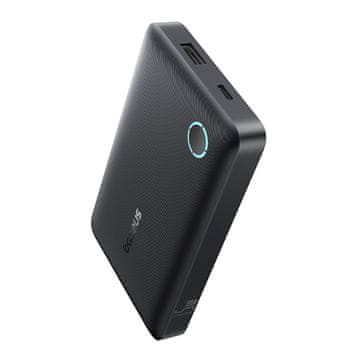 BASEUS Powerbank 10000 mAh 15 W EnerFill FP11 s kablom USB-C 20 V 3 A 30 cm – črn