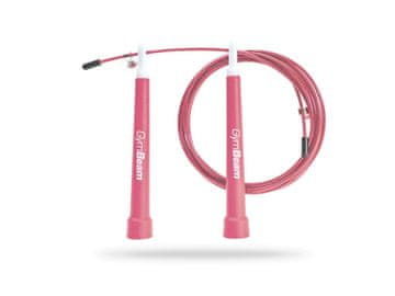 GymBeam Kolebnica Pink z nastavljivo jekleno vrvjo