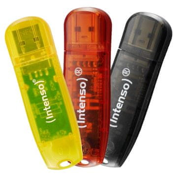 Intenso Intenso Rainbow USB ključ 32 GB 3-delni paket USB 2.0