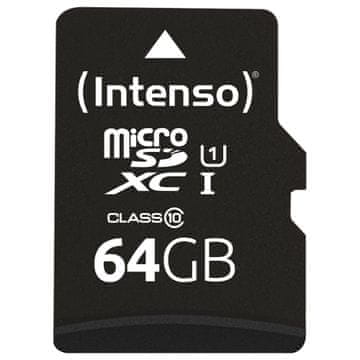 Intenso Intenso 3423490 pomnilniška kartica MicroSDXC 64 GB, razred 10, UHS-I, 90 MB/s