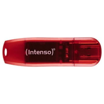 Intenso Intenso Rainbow Line 128 GB USB ključek USB 2.0 rdeč, prosojen