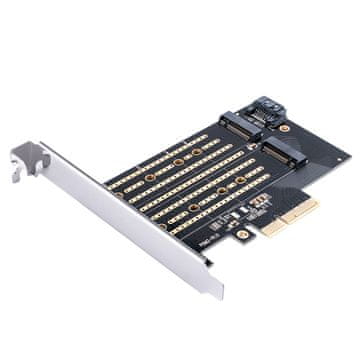 Orico Razširitvena kartica za diske M.2 NVMe in SATA – črna