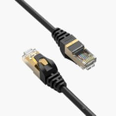 Orico Okrogel internetni LAN-kabel CAT7 10 Gbps RJ45, 0,5 m – črn