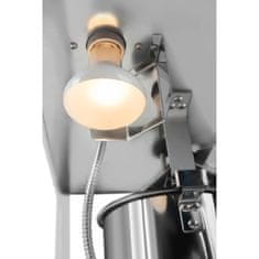 Royal Catering Avtomatski stroj za praženje popkorna v retro slogu TEFLON 1600 W, zmogljivost 5–6 kg/h – belo-zlata barva