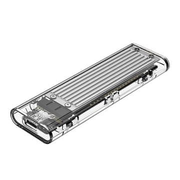 Orico OHIŠJE ZA M.2 NVME SSD ADAPTER USB-C 10GB/S PROZORNO