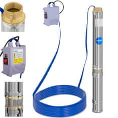 Hillvert Potopna črpalka za globoko vrtino, 10 800 l/h, do 54 m