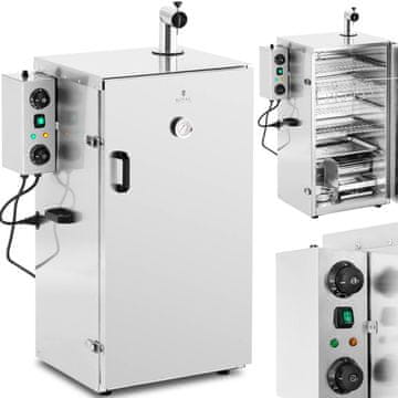 Royal Catering Električna dimnica, peč za dimljenje, 4 rešetke, 105 l, 1000 W