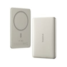 BASEUS 5000mAh ultra tanka 20W MagSafe magnetna prenosna banka s 60W USB-C kablom - titanova