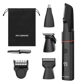 MAXGROOM Večnamenski trimer z zamenljivimi nastavki USB-C IPX6 – komplet