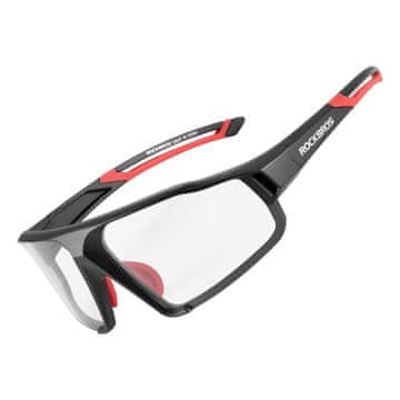 ROCKBROS Fotochromatska kolesarska očala UV400 s torbico SP216BK – črno-rdeča