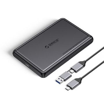 Orico Ohišje za trdi disk DDL25-C3 2,5'' HDD / SSD USB-C 5 Gb/s – črno