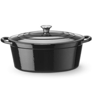 Hendi Ovalna emajlirana litoželezna posoda, 6,88 l, 405 x 255 x 134 mm