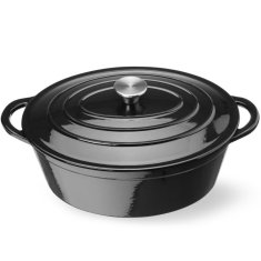 Hendi Ovalna emajlirana litoželezna posoda, 6,88 l, 405 x 255 x 134 mm