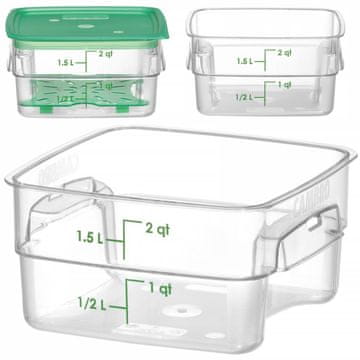 Cambro Posoda za hrano CamSquares Fresh Pro 1,9 l, 191 x 191 x 98 mm