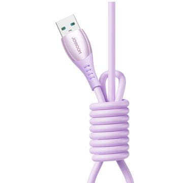 Joyroom Kabel USB-A – USB-C serije Vibrant, 3 A, 1,2 m – vijoličen